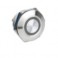 Buton cu LED rosu, verde si albastru, 22mm, 24V