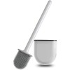 Perie WC din silicon pentru toaleta, cap flexibil, aspect modern, autoadeziv pe perete, Oem