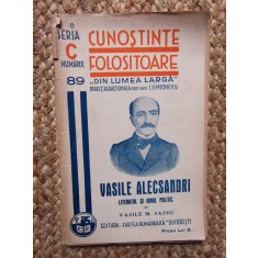 Cunostinte folositoare- V. M. Sassu - Vasile Alecsandri