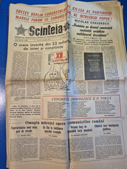 ziarul scanteia 19 noiembrie 1979