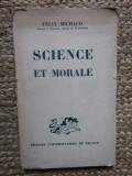 SCIENCE ET MORALE - FELIX MICHAUS