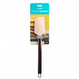 Spatulă din silicon cu maner din inox - culoare piersic - 29 x 5,2 x 1 cm, Bewello