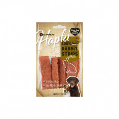 RECOMPENSE PENTRU CAINI SNACK HAPKI STRIPS CU IEPURE 85G