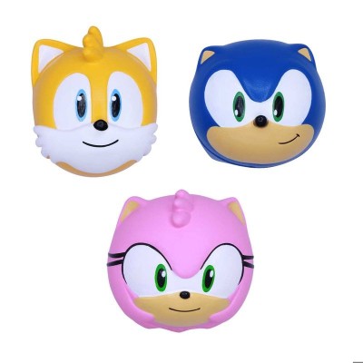 Set 3 jucarii squish, Sonic Rose Tails, 6cm foto