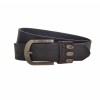 Curea barbati, casual-eleganta, din piele ecologica, latime 3.5 cm, negru - CK161N, CK LEATHER