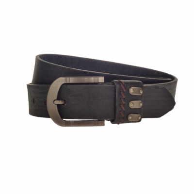 Curea barbati, casual-eleganta, din piele ecologica, latime 3.5 cm, negru - CK161N foto
