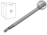 Cablu F/UTP Cat5e 24AWG Cu 305m Gri