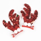 Set 2 agrafe de par cu cornite de ren