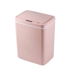 Cos de Gunoi cu Senzor Automat Gadgetry, Capacitate 16L, cu Capac Anti-Miros si o Deschidere/Inchidere Silentioasa - Roz foto