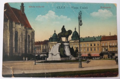 Cluj , Piata Unirii , 1916 foto