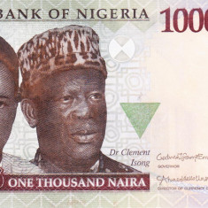 Bancnota Nigeria 1.000 Naira 2021 - P36 UNC