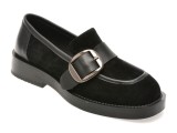 Mocasini EPICA negri, 6121006, din piele intoarsa