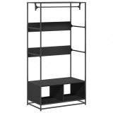 Cumpara ieftin Sifonier, negru, 90x50x180 cm, lemn prelucrat