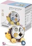 Arici PolarB din Lemn, Jucarie de Tras cu Roata Sortator Forme Geometrice, New Classic Toys, 2ani+