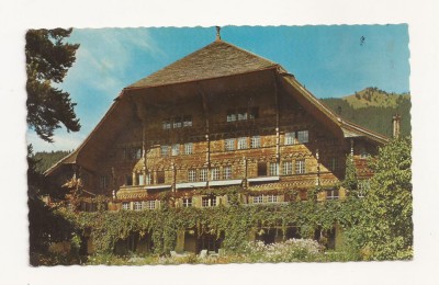 SH1-Carte Postala-ELVETIA , Rossiniere. Le grand Chalet , Circulata 1970 foto