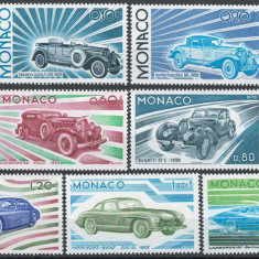 Monaco 1975 Mi 1191/201 MNH - Dezvoltarea industriei auto, masini, automobile