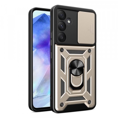 Husa pentru Samsung Galaxy A55 5G A556, Techsuit, CamShield, Aurie foto