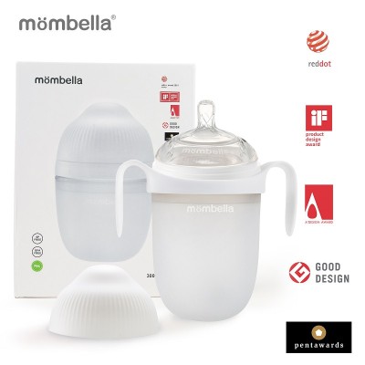 Biberon Anticolici Mombella Breast-Like, 300ml, Tetina 360A&amp;fnof;a, sA, sA XL Flux Consistent, 100% Silicon foto