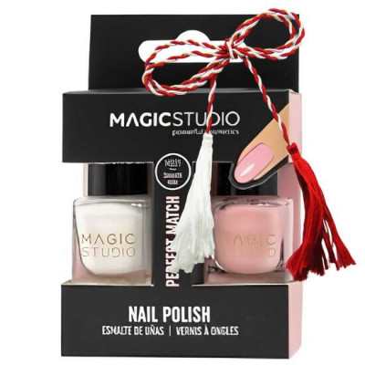 Set Lac de unghii Duo Perfect Match, 1 Smooth Rose, Magic Studio foto