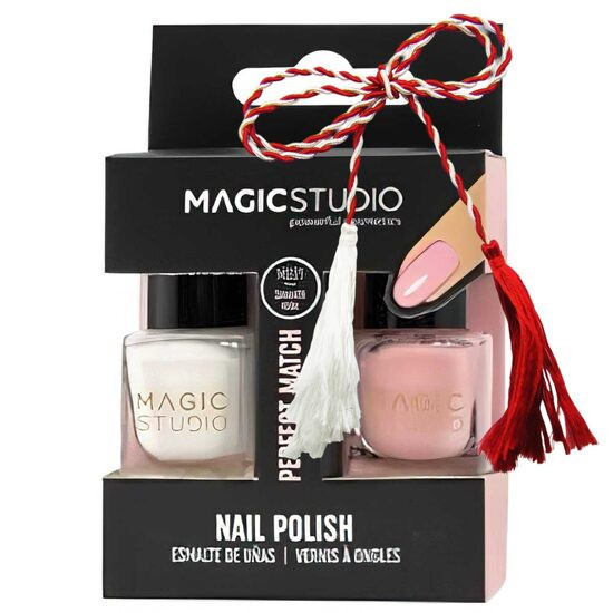 Set Lac de unghii Duo Perfect Match, 1 Smooth Rose, Magic Studio