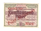 Bancnota Germania Hamburg 5000000 mark/marci 1 martie 1923 suprastampila pe 5000 mark/marci