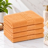 Cumpara ieftin Set 4 Prosoape Baie Lux Bumbac 100% Piersica 550 GSM -50X90 Cm