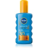 NIVEA SUN Protect &amp; Bronze spray de corp pentru un bronz intens SPF 30 200 ml