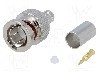 Conector BNC, 75&Omega;, tata, aurit, AMPHENOL - B1121A1-ND3G-3-75