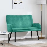 vidaXL Canapea cu două locuri Turcoaz 115 x 61 x 87 cm Catifea 42028922