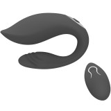 Armony-Martha Vibrator pentru Cuplu Negru, Telecomandă-Silicon