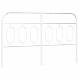 Cumpara ieftin Tablie de pat metalica, alb, 137 cm