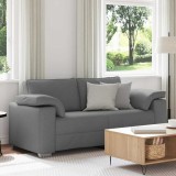 VidaXL Canapea cu pernă Gri &icirc;nchis 180 x 77 x 82 cm țesătură 4105228