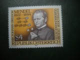 HOPCT TIMBRE MNH 756 FONDATORUL GENETICII GREGOR MENDEL 1984 -1 VAL AUSTRIA
