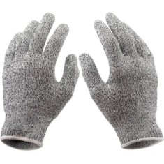 Manusi de protectie anti-taiere, universale, din microfibra, cu manseta elastica, gri