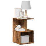VidaXL Noptiere 2 buc Lemn vechi 35x35x55 cm Lemn de prelucrare