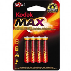 Set 4 Baterii Alcaline Kodak MAX, tip AAA / LR03 foto