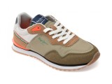 Cumpara ieftin Pantofi sport PEPE JEANS gri, LONDON JUMP, din material textil