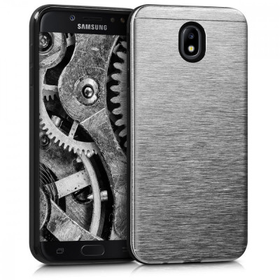 Husa pentru Samsung Galaxy J7 (2017), Aluminiu, Argintiu, 43024.35 foto