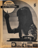 1971 Reclamă Casa de discuri ELECTRECORD comunism, epoca aur, 24 x 20 cm