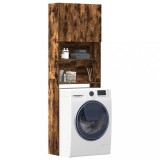 Gossi dulap masina de spalat stejar afumat 64x24x190cm lemn prelucrat