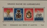 BC57, Luxemburg 1985, bloc insemne heraldice, decoratii
