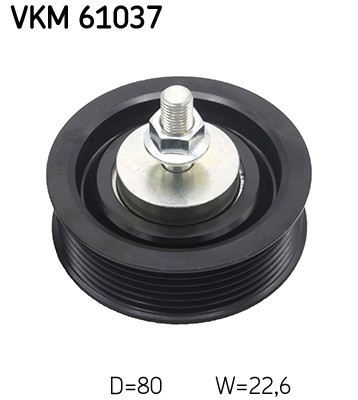 SKF VKM 61037 Rola ghidare/conducere, curea transmisie foto