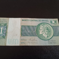Bancnota 1 Cruzeiros Brazilia