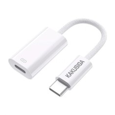 Cablu OTG Transfer, USB-C la Lightning Kaku KSC-904, Alb