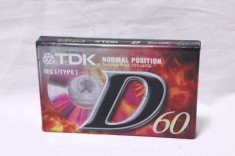 Caseta audio TDK D60 - sigilata