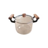 Cratiță din sticlă, 4,5 l, cu capac și m&acirc;nere