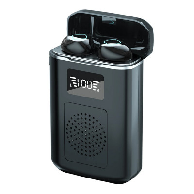 Casti Audio 3 In 1 Techstar&amp;reg; M6 TWS, In ear, Bluetooth, Baterie Externa Pentru Telefon, Afisaj Digital, 4000mAh, Control Prin Atingere, Functie Lanter foto