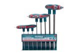 TOTAL - SET 8 CHEI IMBUS IN T: 2-10MM, CR-V (INDUSTRIAL) PowerTool TopQuality