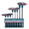 TOTAL - SET 8 CHEI IMBUS IN T: 2-10MM, CR-V (INDUSTRIAL) PowerTool TopQuality