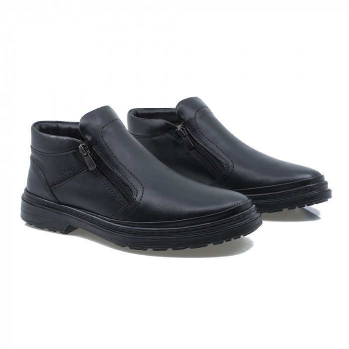 Ghete Barbati, Gitanos, Git-9923, Casual, Piele Naturala, Negru